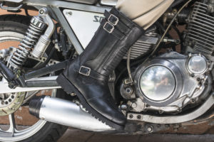 Gasolina Highwayman Boots on SRX 600